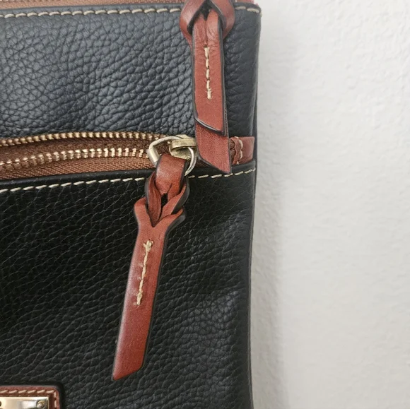 Dooney & Bourke Pebble Grain Leather Crossbody Bag | Adjustable Strap - Picture 7 of 10